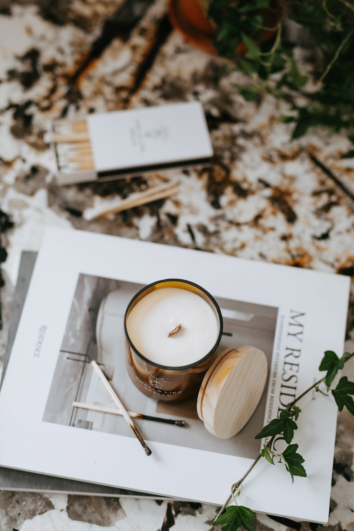 Thor Scented Candle – Nordic Forest Aroma, Natural Soy Wax (140g) Smells Like Spells
