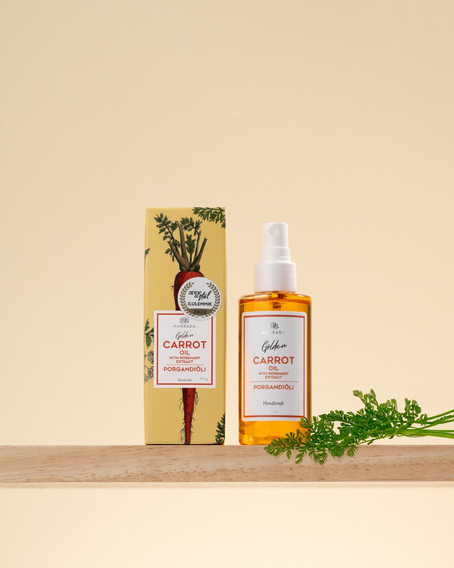 Carrot Oil with Rosemary Extract – 75 ml | Organic Tanning & Skin Nourishing Elixir Magrada Organic Cosmetics