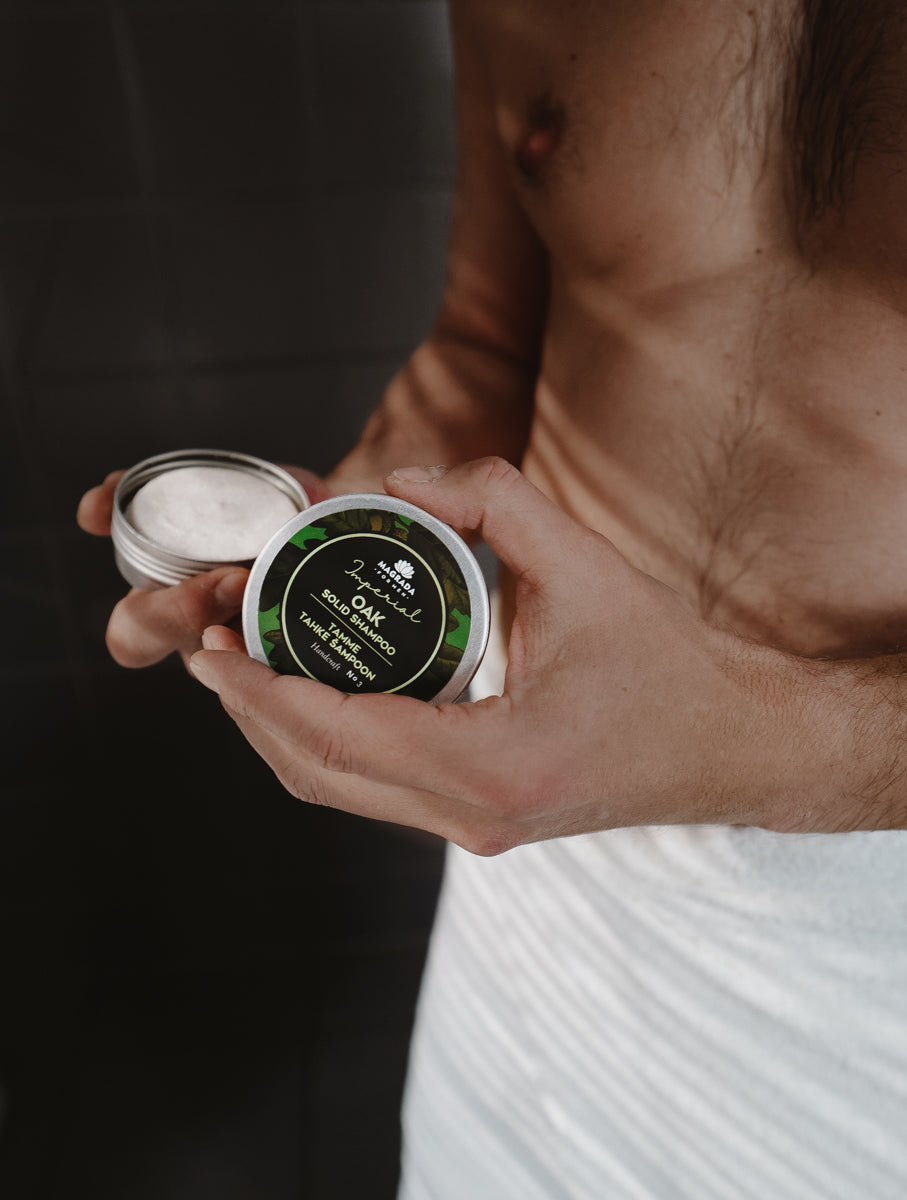 Daily Essentials Gift Set for Men – Oak Shampoo, Solid Shampoo & Shower Gel Magrada Organic Cosmetics