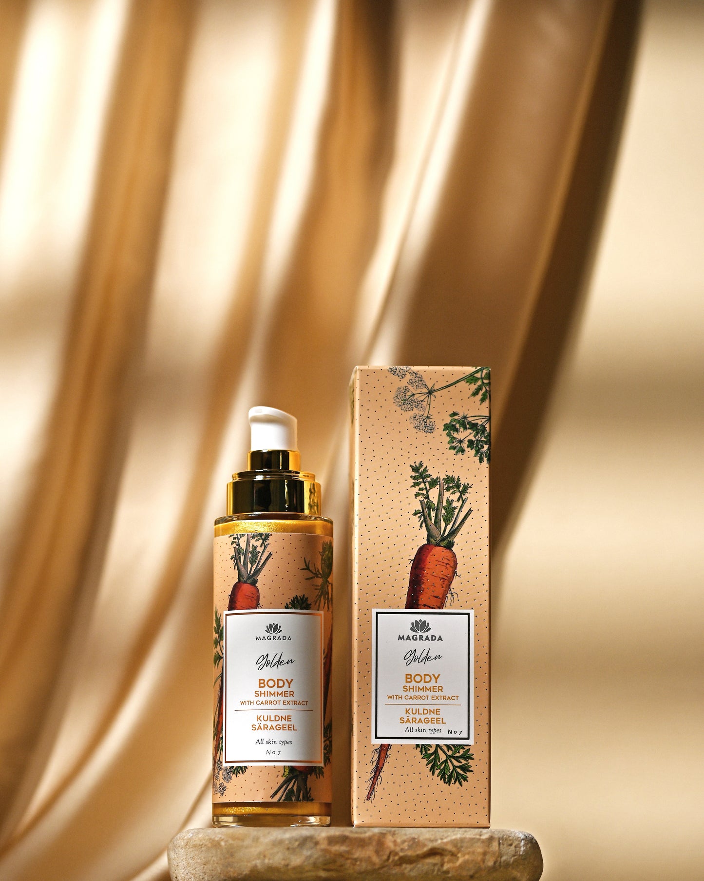 Carrot Oil with Rosemary Extract – 75 ml | Organic Tanning & Skin Nourishing Elixir Magrada Organic Cosmetics