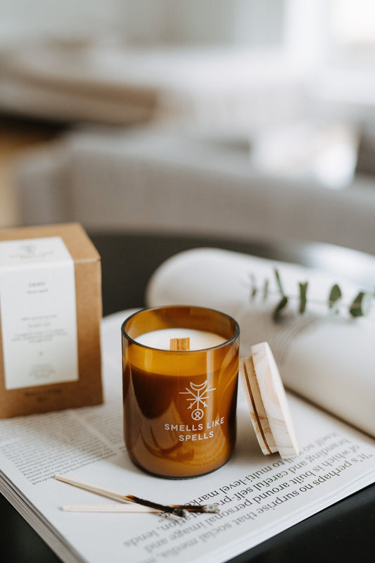Scented Candle FREYA – Rose, Verbena & Jasmine – 100% Soy Wax Smells Like Spells