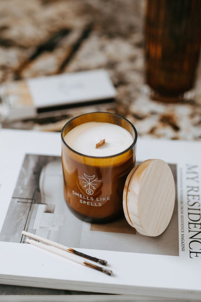 Thor Scented Candle – Nordic Forest Aroma, Natural Soy Wax (140g) Smells Like Spells