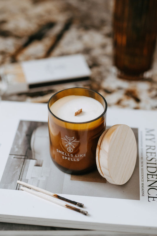 Thor Scented Candle – Nordic Forest Aroma, Natural Soy Wax (140g) Smells Like Spells