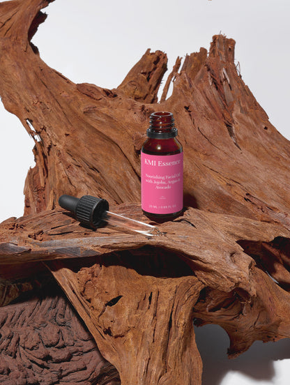 Kmi Essence Nourishing Facial Oil with Jojoba, Argan & Avocado – 20ml Natural Face Care Selfnamed