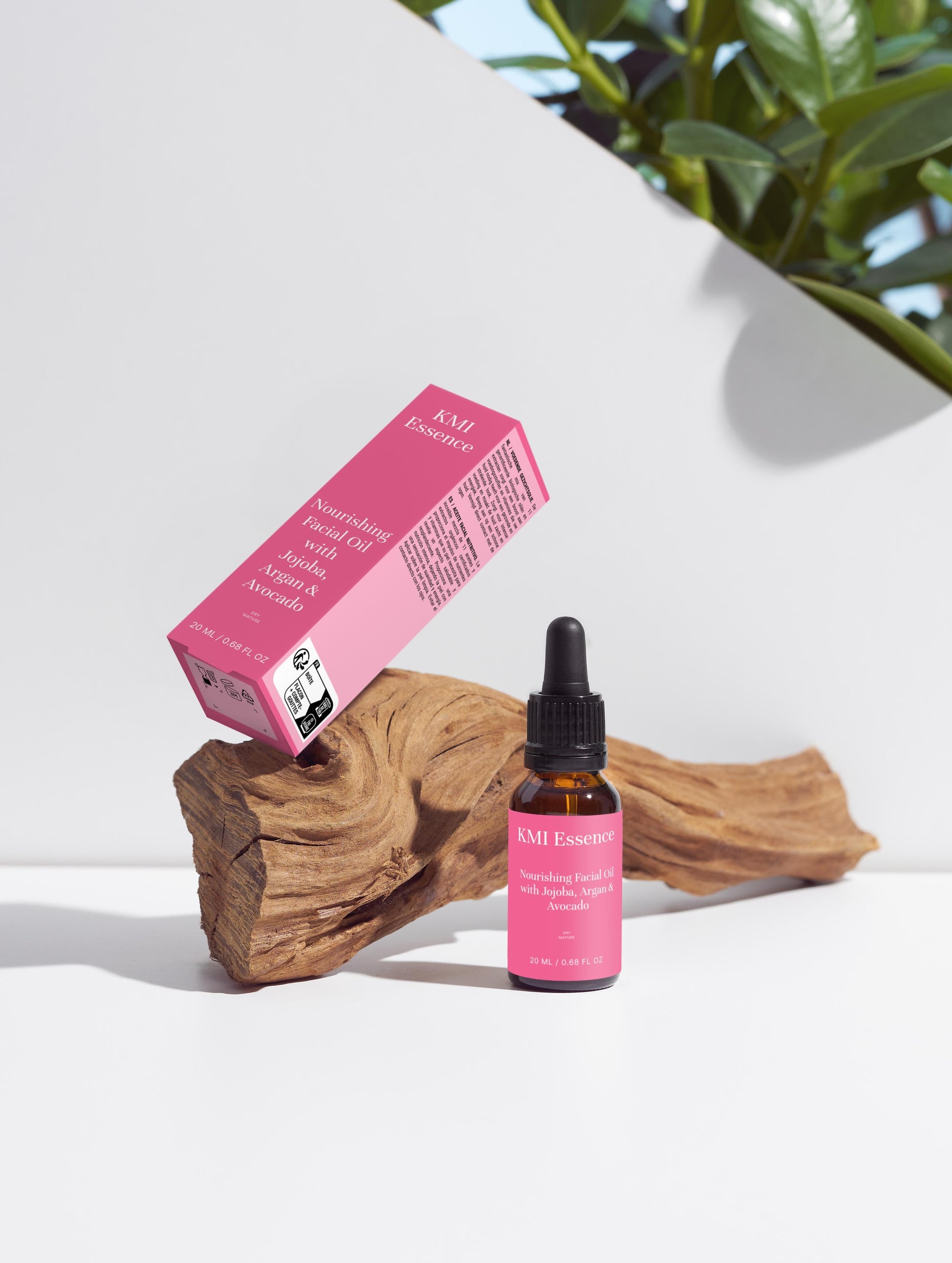 Kmi Essence Nourishing Facial Oil with Jojoba, Argan & Avocado – 20ml Natural Face Care Selfnamed